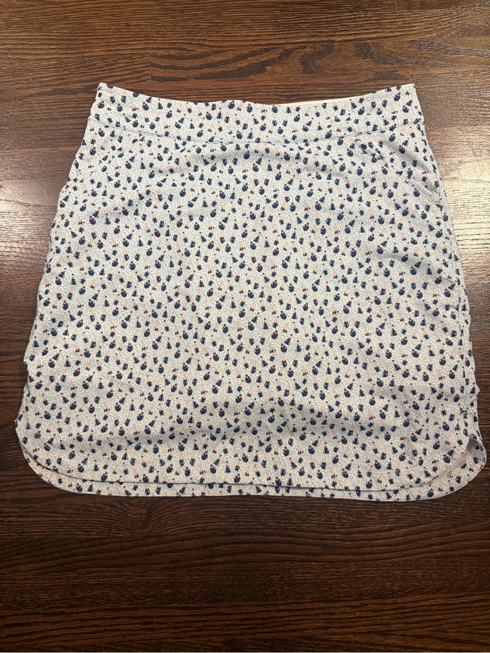 Peter Millar Golf Skort with Navy & Pink Champagne Motif